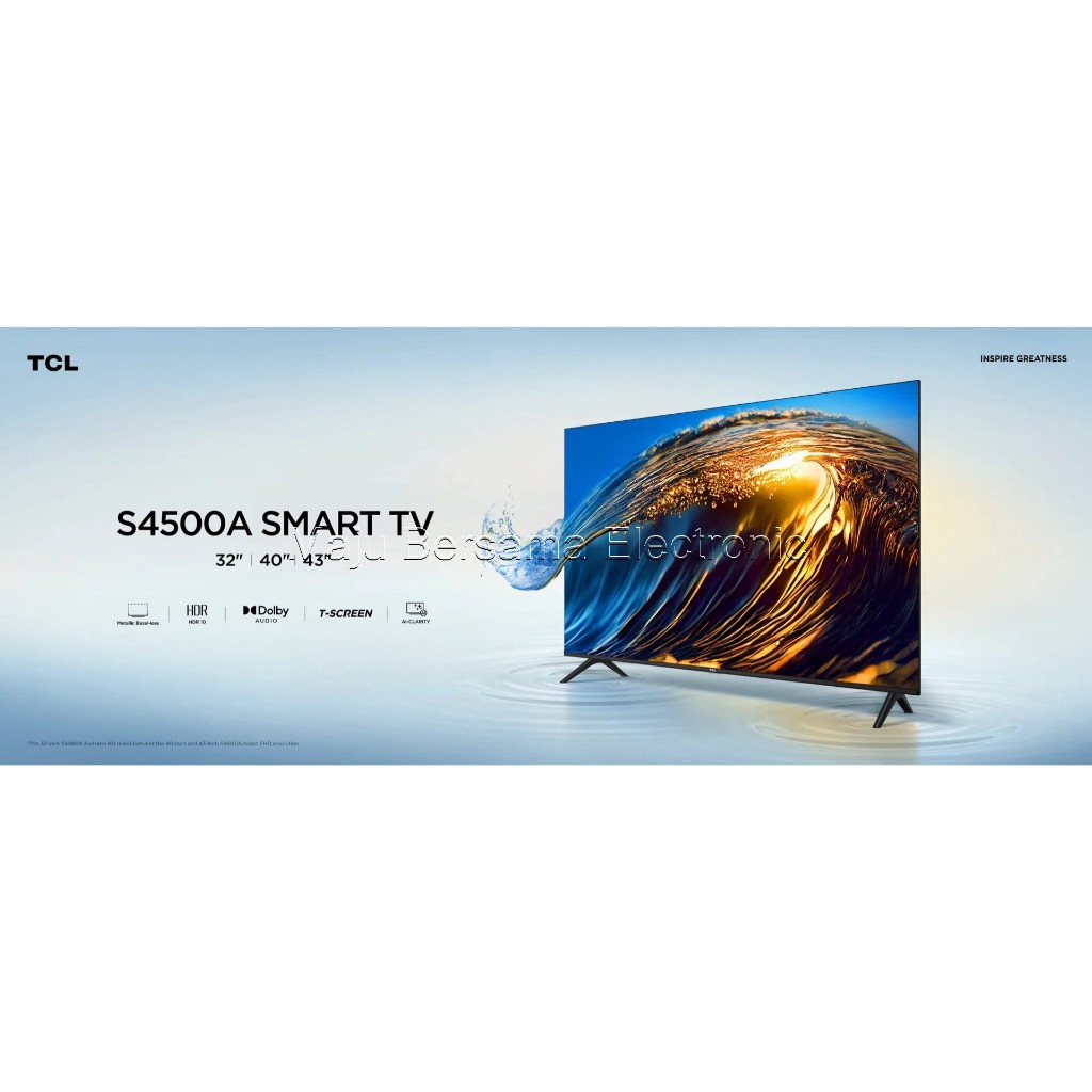 TCL 32S4500A LED TV Digital Android 32 Inch Frameless