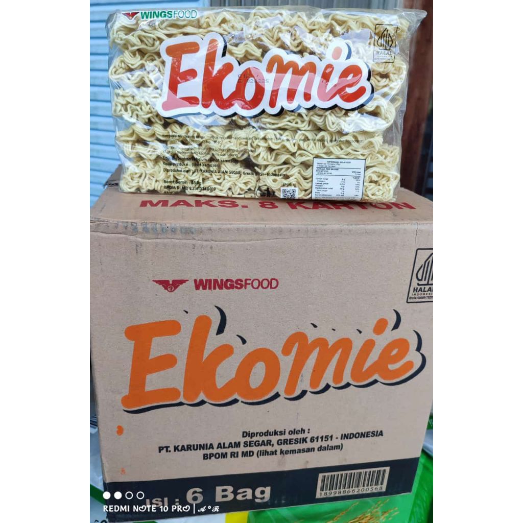 

Ekomie pack 550gr 1Dus isi 6pack