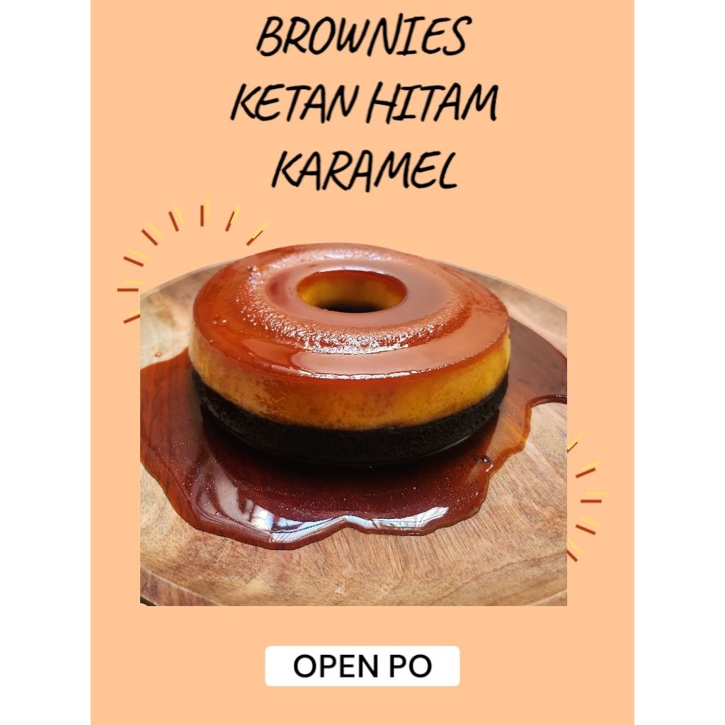 

Brownies Ketan Hitam Karamel