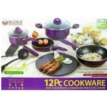 Panci set Supra 12 pcs / Panci anti lengket Supra 12 pcs Ungu