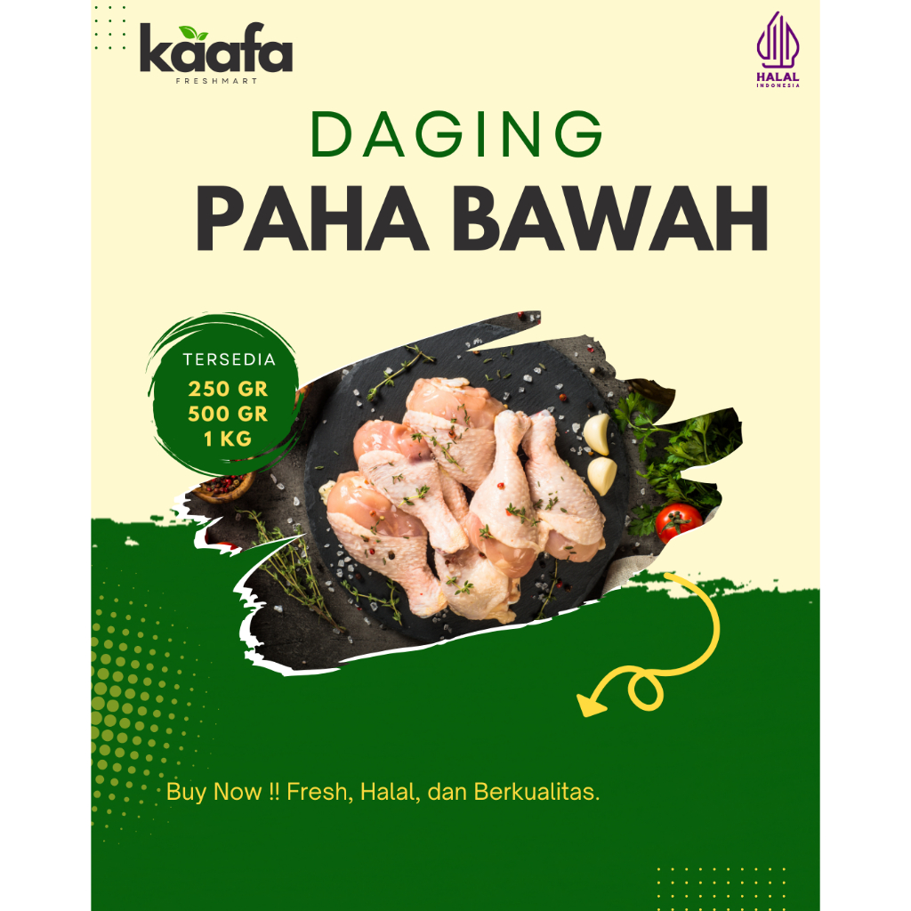 

Paha Bawah Ayam Segar 250gr 500gr/1 kg – Siap Masak & Bersih | Kaafa Freshmart Bandung