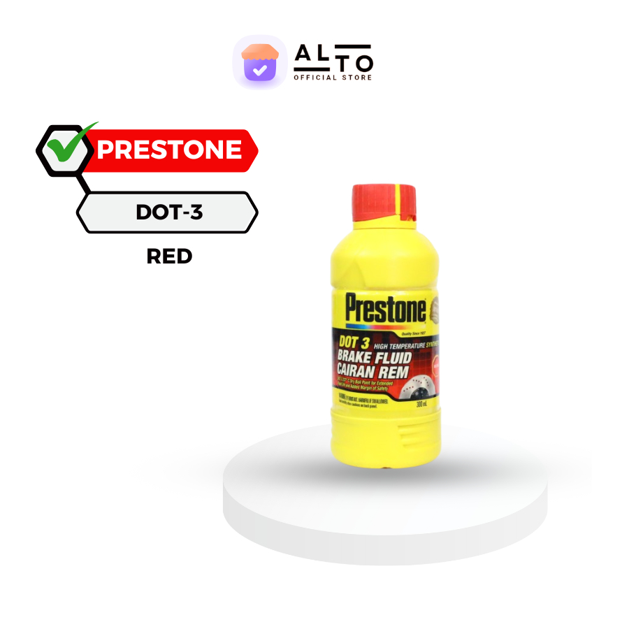 Minyak Rem Motor Honda Vario 110cc 125cc 150cc 160cc Prestone DOT-3 [300ml] [Red]