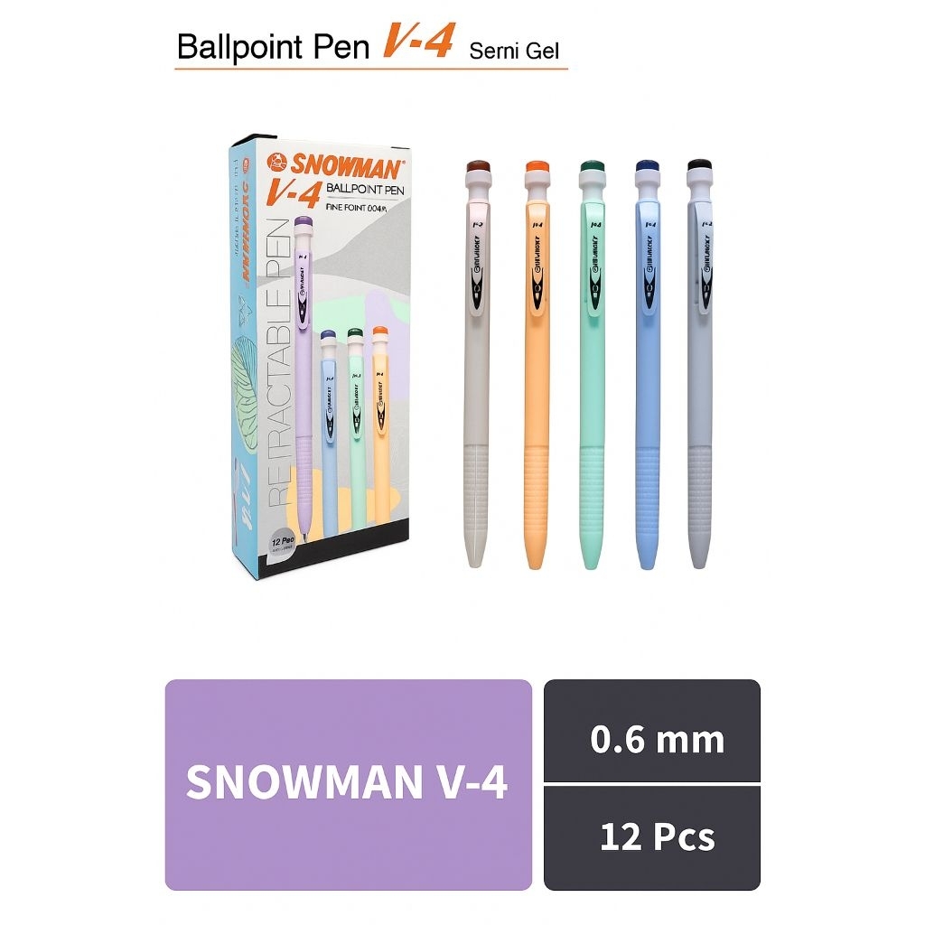 

Pulpen Snowman V4 Semi Gel