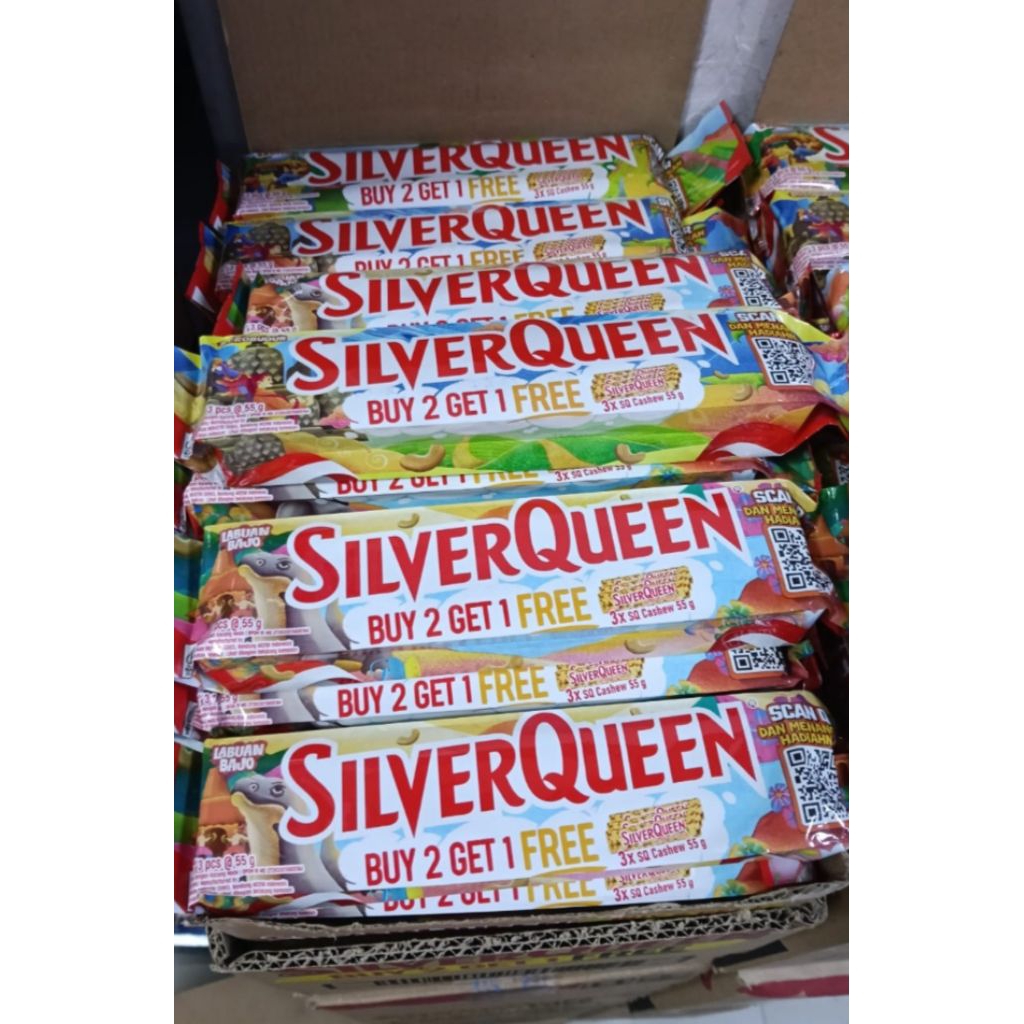 

Silver Queen Buy 2 GET 1 FREE 3x SQ Cashew 55 gr