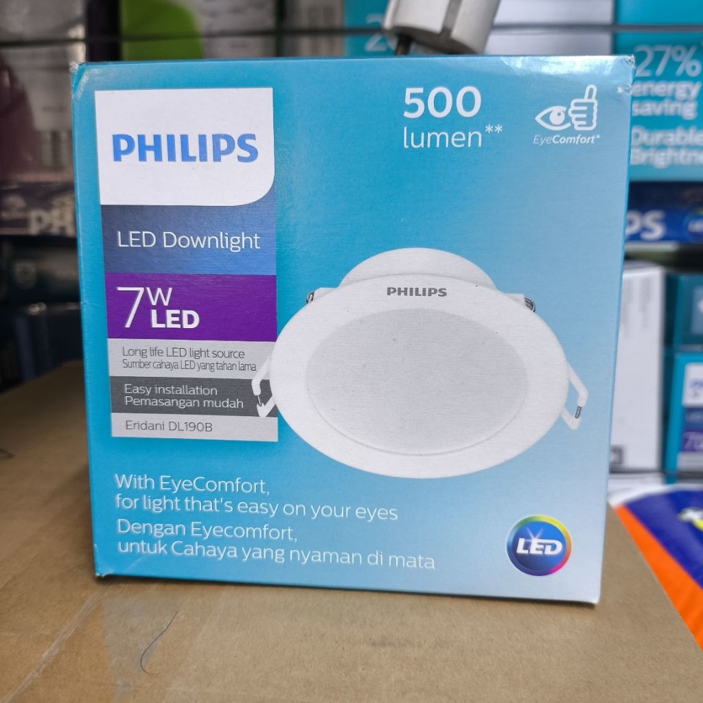 Lampu Downlight Led Eridani 7w putih Philips