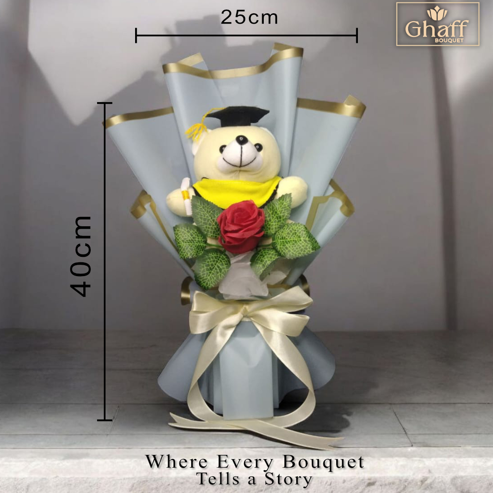 buket mini / bucket  boneka wisuda cewek cowok
