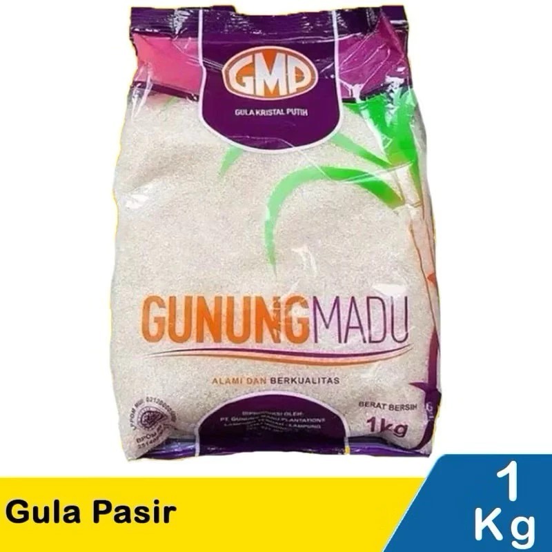 

GMP Gula Pasir 1kg Murni Tebu Pilihan Gunung Madu / Gula Pasir 1kg