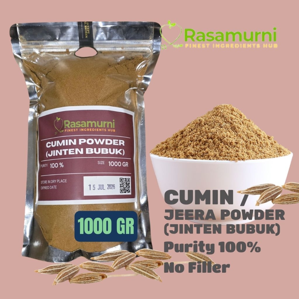 

CUMIN / JINTEN / JEERA POWDER 1KG, PREMIUM - 100% NATURAL & MURNI