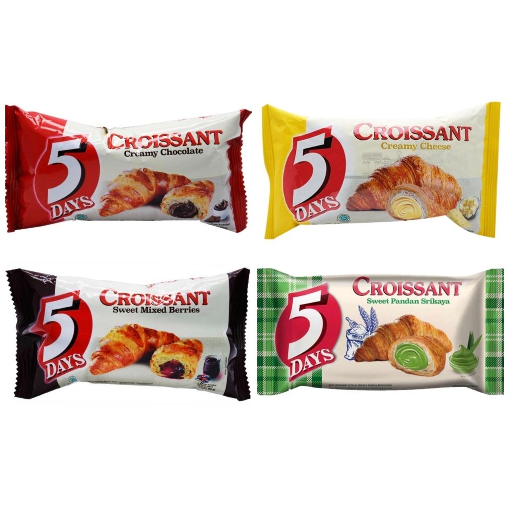 

5 Days Roti Croissant Isi Pasta Siap Makan 60 g