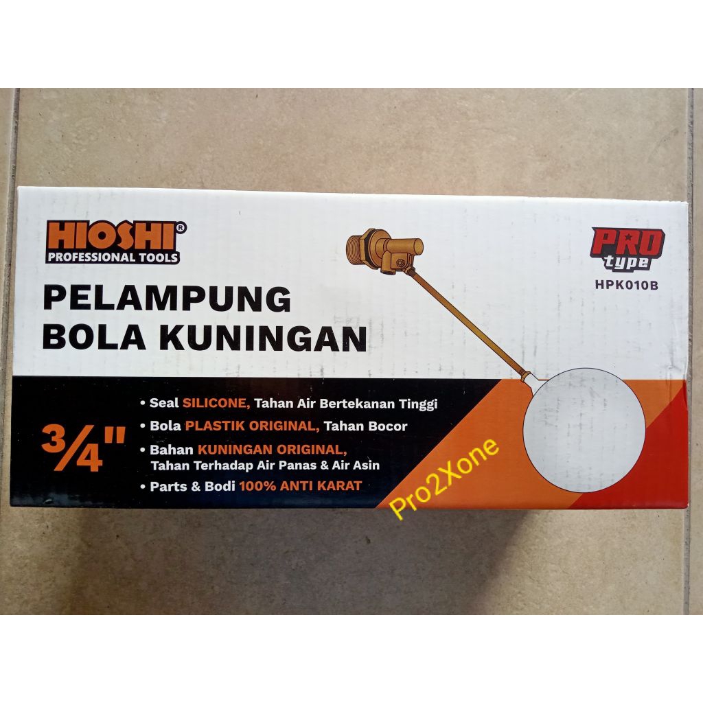 PELAMPUNG BOLA KUNINGAN HIOSHI