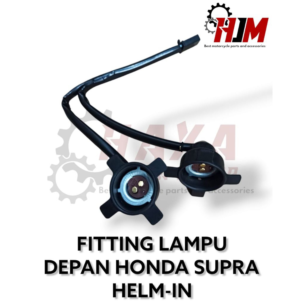 HJM-FITTING LAMPU DEPAN HONDA SUPRA X 125 FI HELM IN KABEL FITTING LAMPU DEPAN HONDA SUPRA X 125 FI 