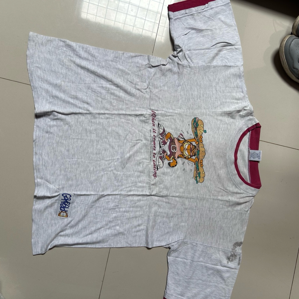 

kaos vintage garfield ful tag