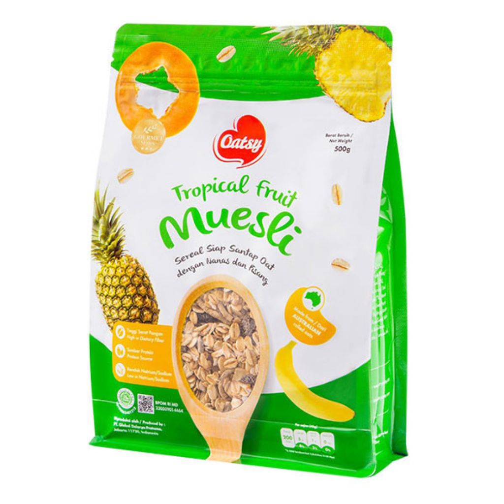 

Oatsy Muesli 500gr / Tropical Fruits / Apricot Sultana Almond
