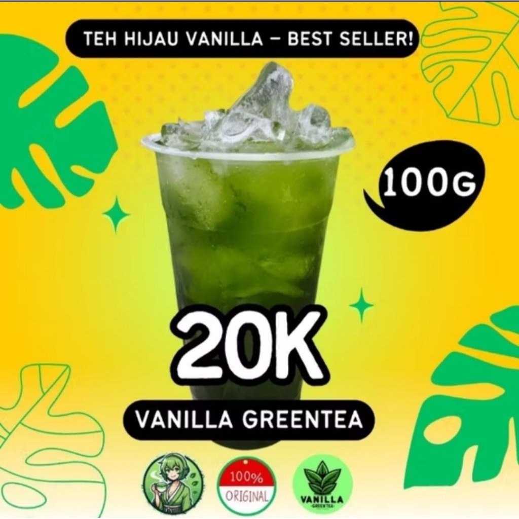 

TEH HIJAU VIRAL WANGI VANILLA 100GRAM
