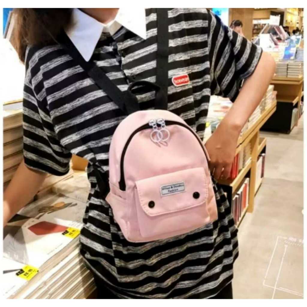 TAS PUNGGUNG CEWEK KEKINIAN TAS RANSEL MINI WANITA TAS MINI KOREA STYLE