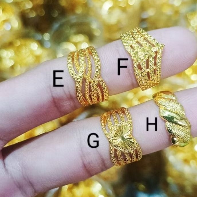 CINCIN KOIN ASLI PERHIASAN WANITA DEWASA BERBAHAN KOIN 1997 ASLI TIDAK LUNTUR