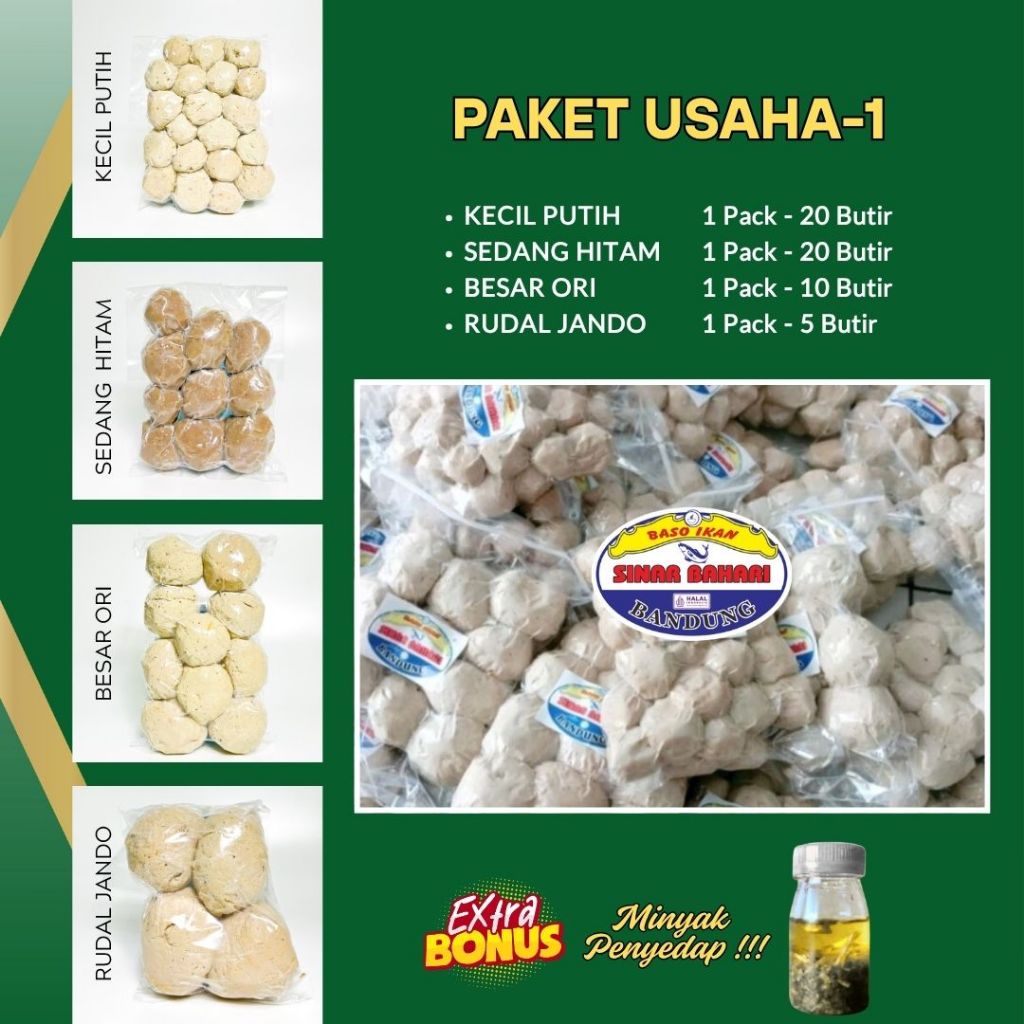 

Paket Usaha Bakso Ikan All Varian | Sinar Bahari