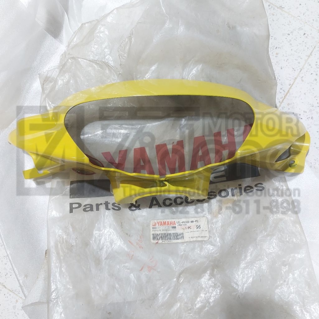 cover handlebar upper batok depan dpan mio sporty old kuning ori nos 5TL-F6143-00-P2