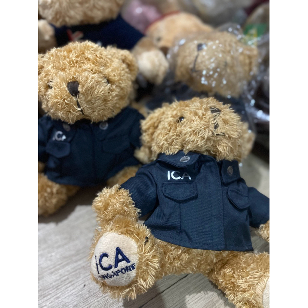 Boneka Souvenir Teddy Beruang ICA SINGAPORE (NEW) teddy kostum