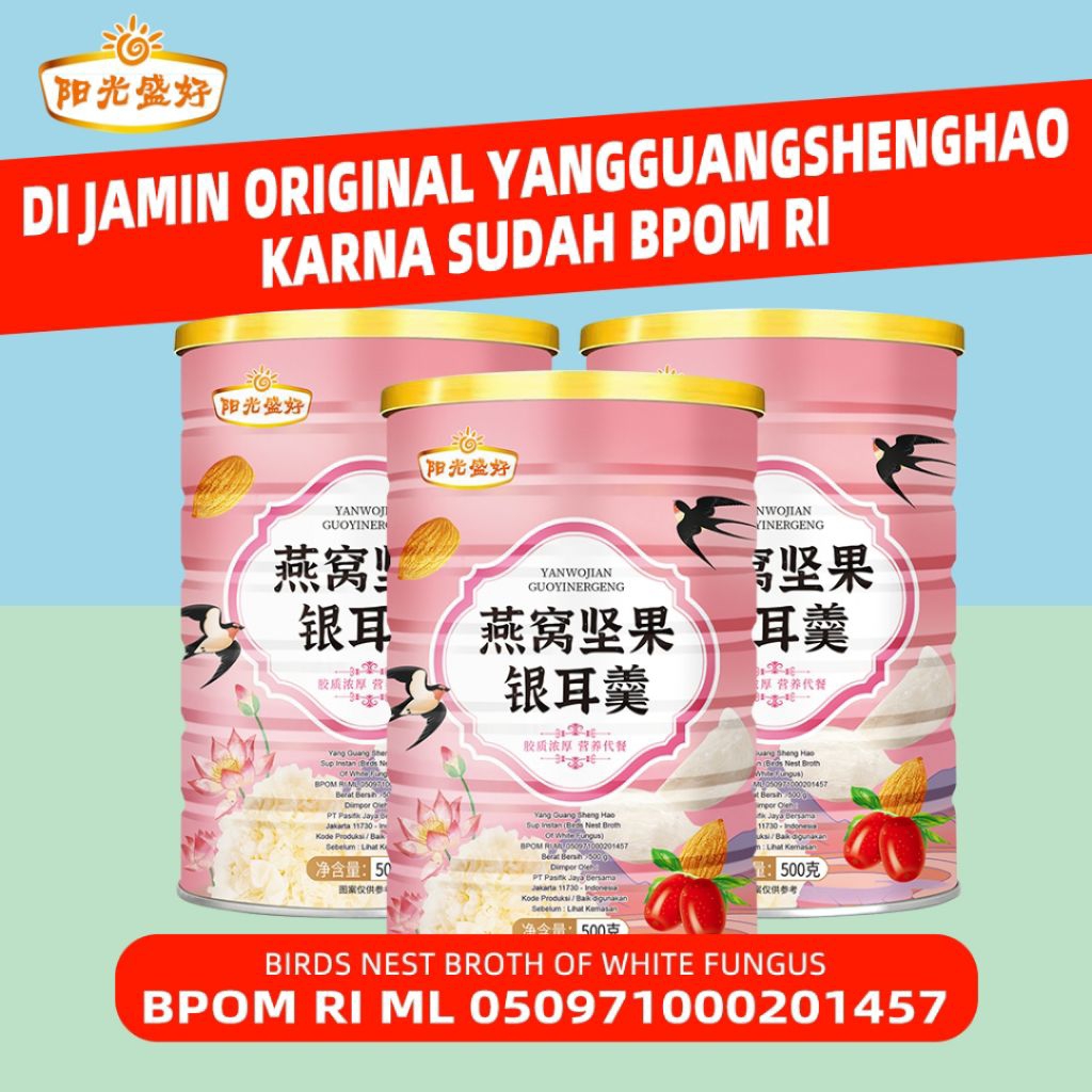 

Hemat 3pcs【BPOM】Original 500gr Oufen Sarang Wallet Birdnest Lotus Root Powder Bubur Akar Teratai