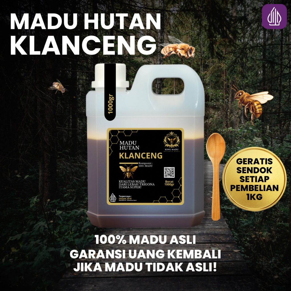

MADU ORI | MADU TRIGONA | KELULUT / KELANCENG | 1KG | 100% ASLI