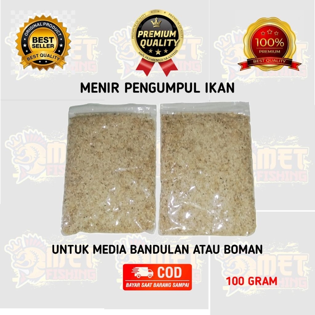 beras menir pengumpul ikan