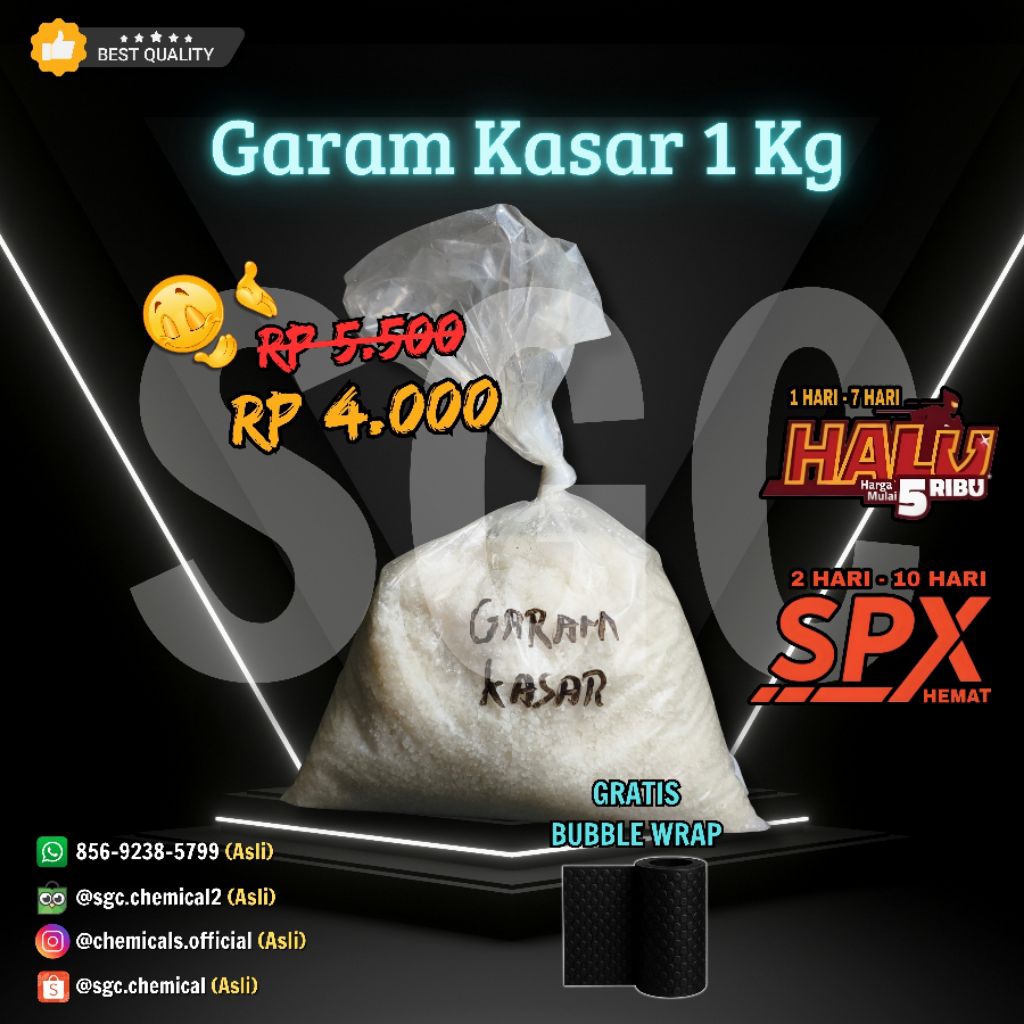 

Garam Kasar 1 Kg (Original)