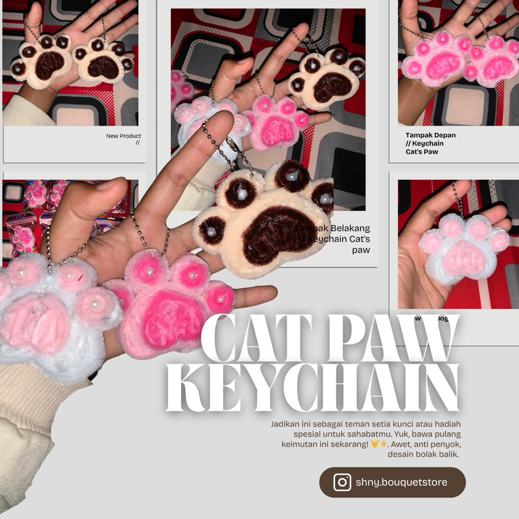 CAT PAW KEYCHAIN