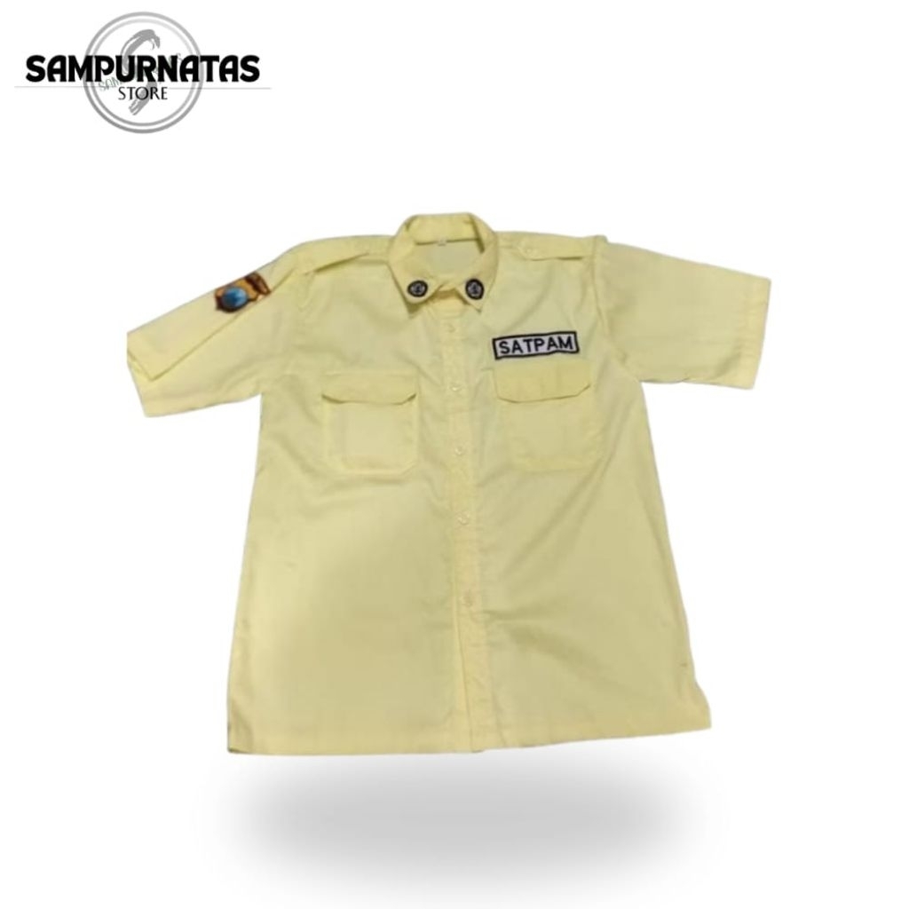 BAJU PDH SATPAM CREAM TERBARU