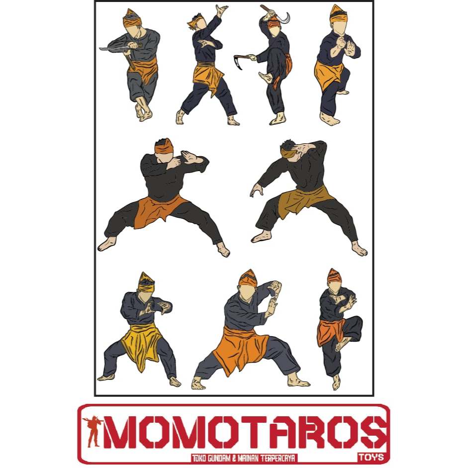 

Sticker Pencak Silat seni beladiri cartoon 1 pc