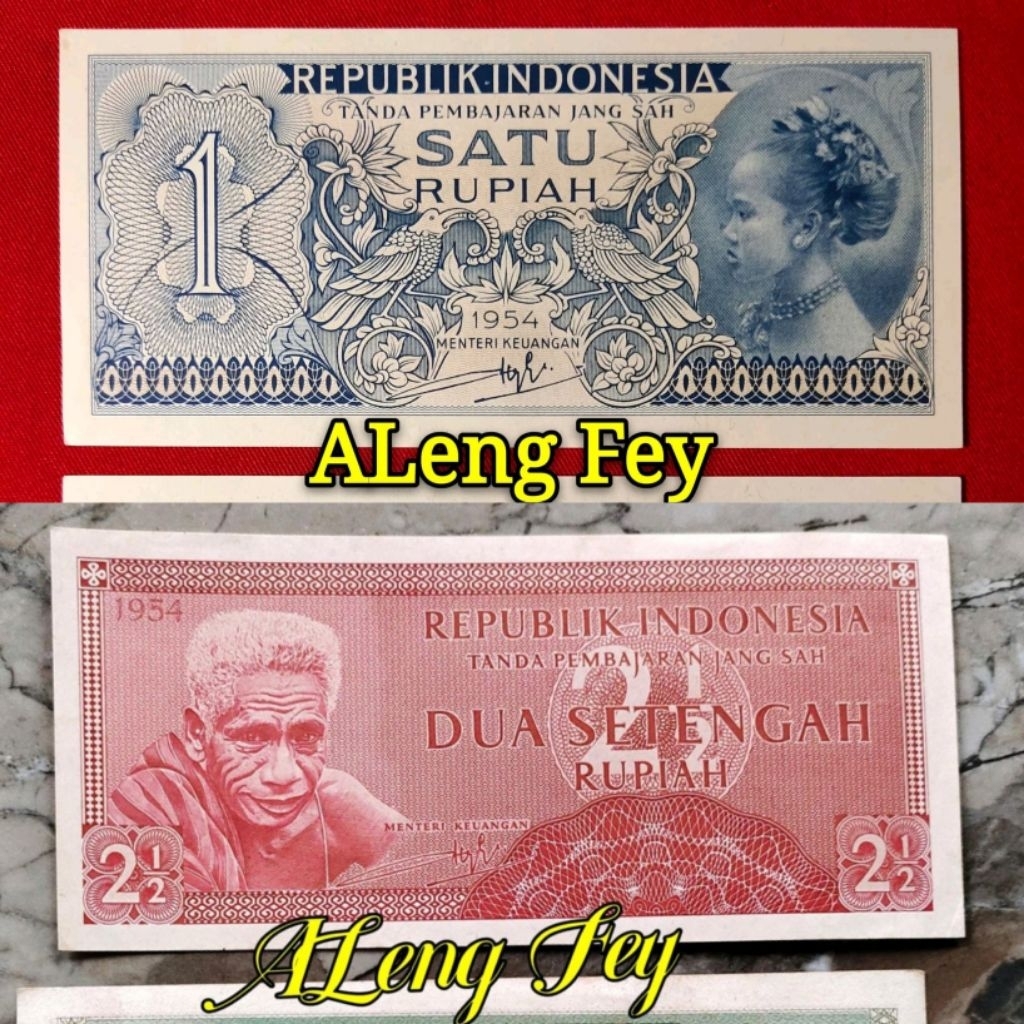 uang kuno Set Seri Suku Bangsa 1954