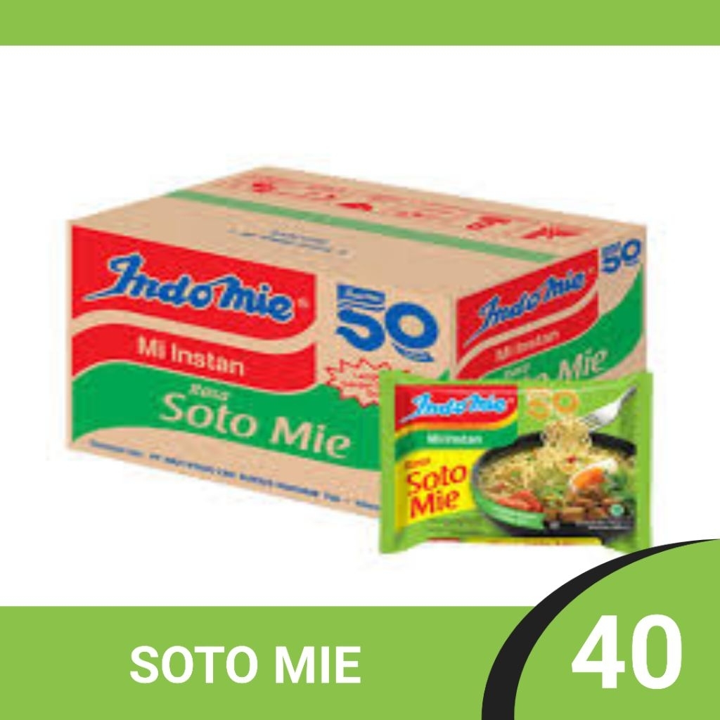 

INDOMIE Indomie rasa soto 1 dus isi 40