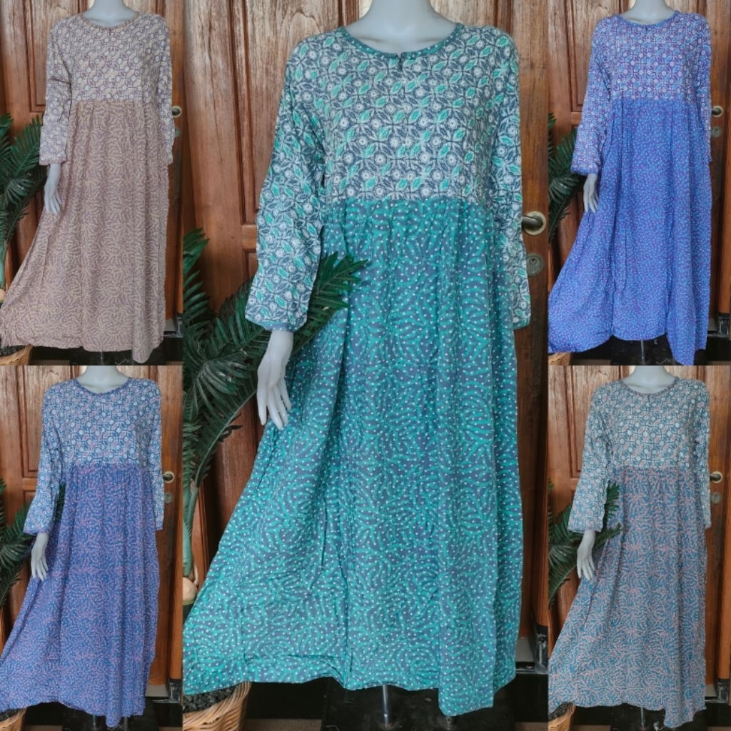 DASTER HUZA ORIGINAL LONGDRES WIRU LENGAN PANJANG BUSUI RESLETING UKURAN S Ld 100