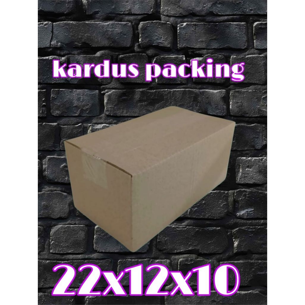 kardus packing UK 22x12x10 kardus besar kardus kecil..