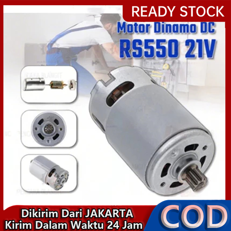 RS550 Motor Dinamo DC 21V Bor  High Speed Power Mikro  Fan/ Motor Dinamo 21V / Motor DC