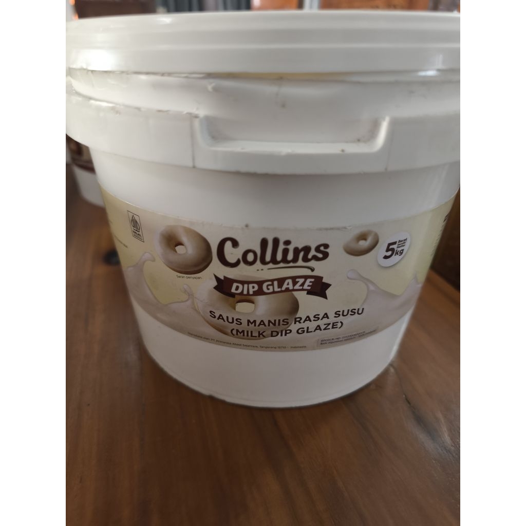 

GLAZE DONAT COLLINS 5KG RASA VANILLA ( SUSU )