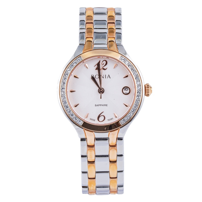Jam Tangan Wanita Bonia Premium White Dial Stainless Steel Analog BP10351-2615S Original