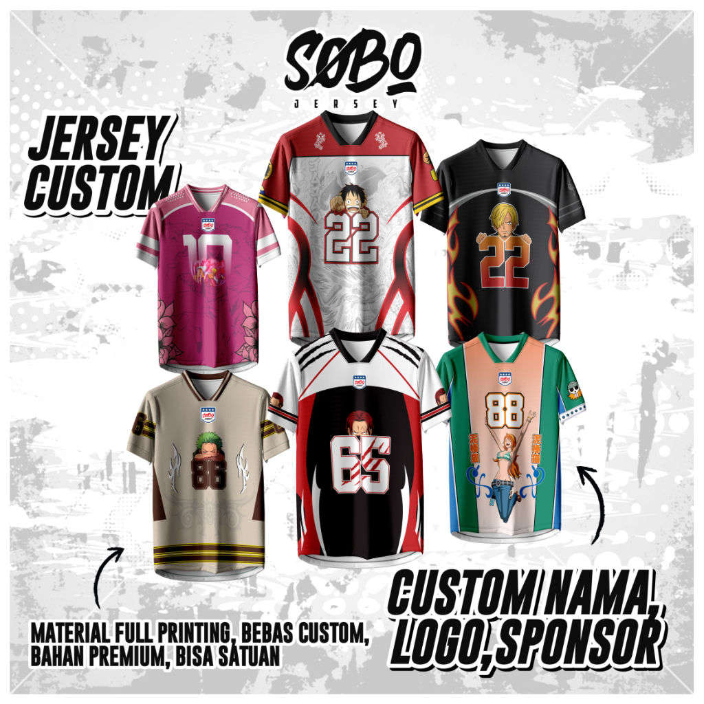 Jersey One Piece / Jersey One Piece / Kaos One Piece / Jersey One Piece / Kaos Jersey One Piece