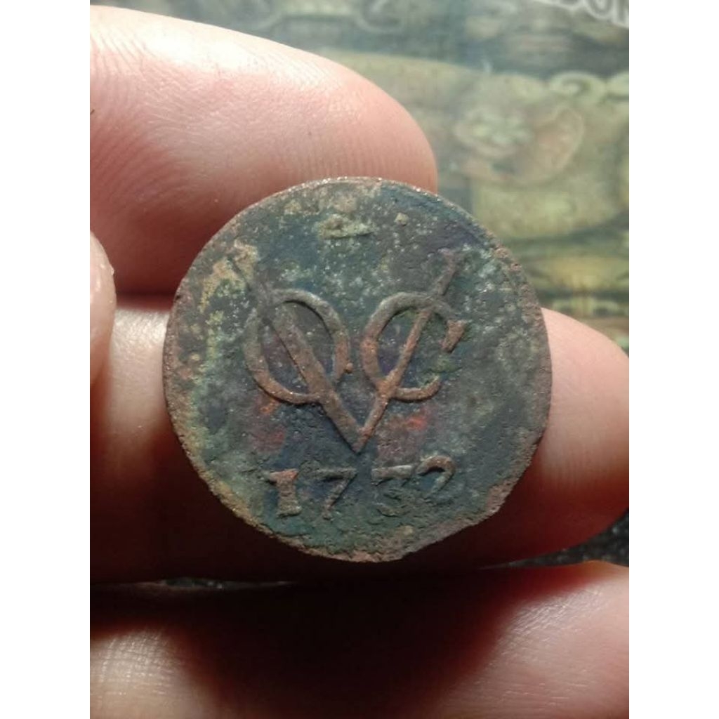 koleksi koin kuno voc 1732 mintmark perahu gelderland