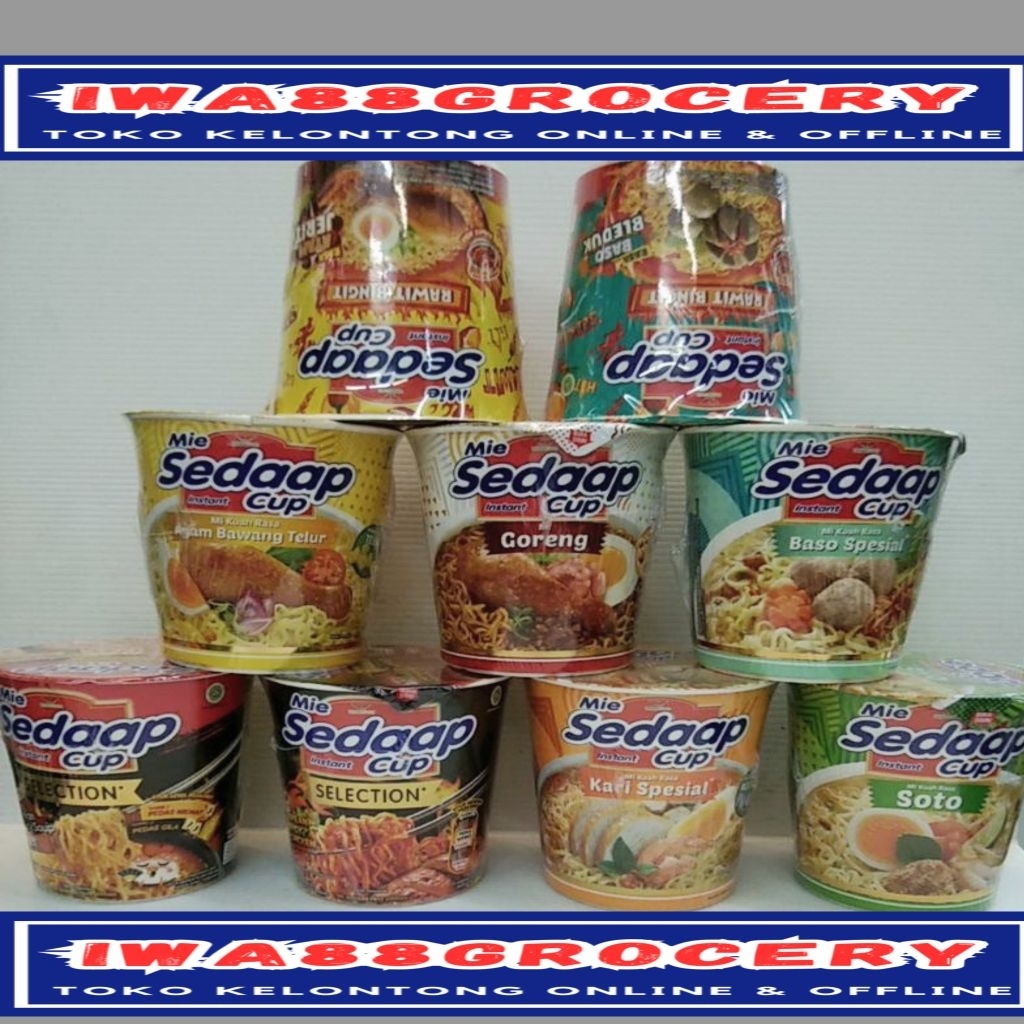 

Sedaap cup mie instan all variant