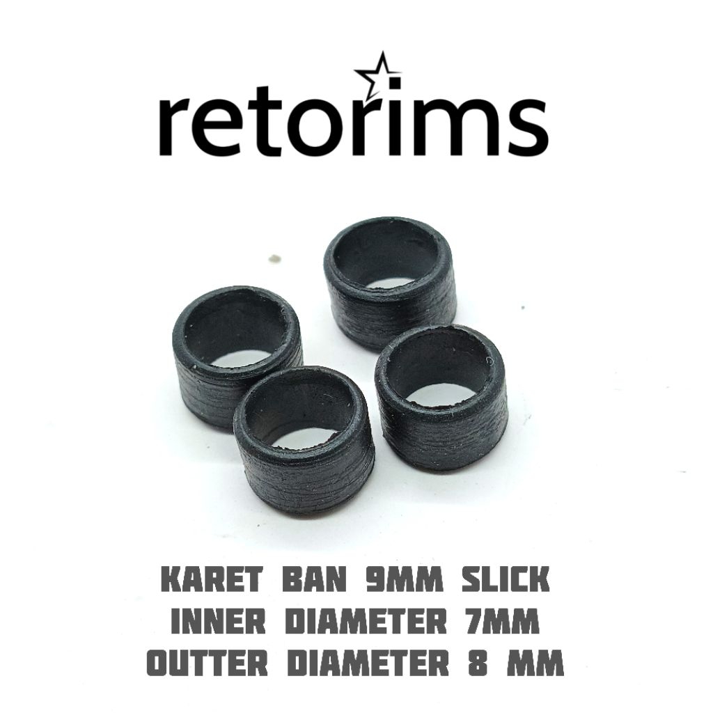 karet ban diecast 164 size 9mm sampai 10mm