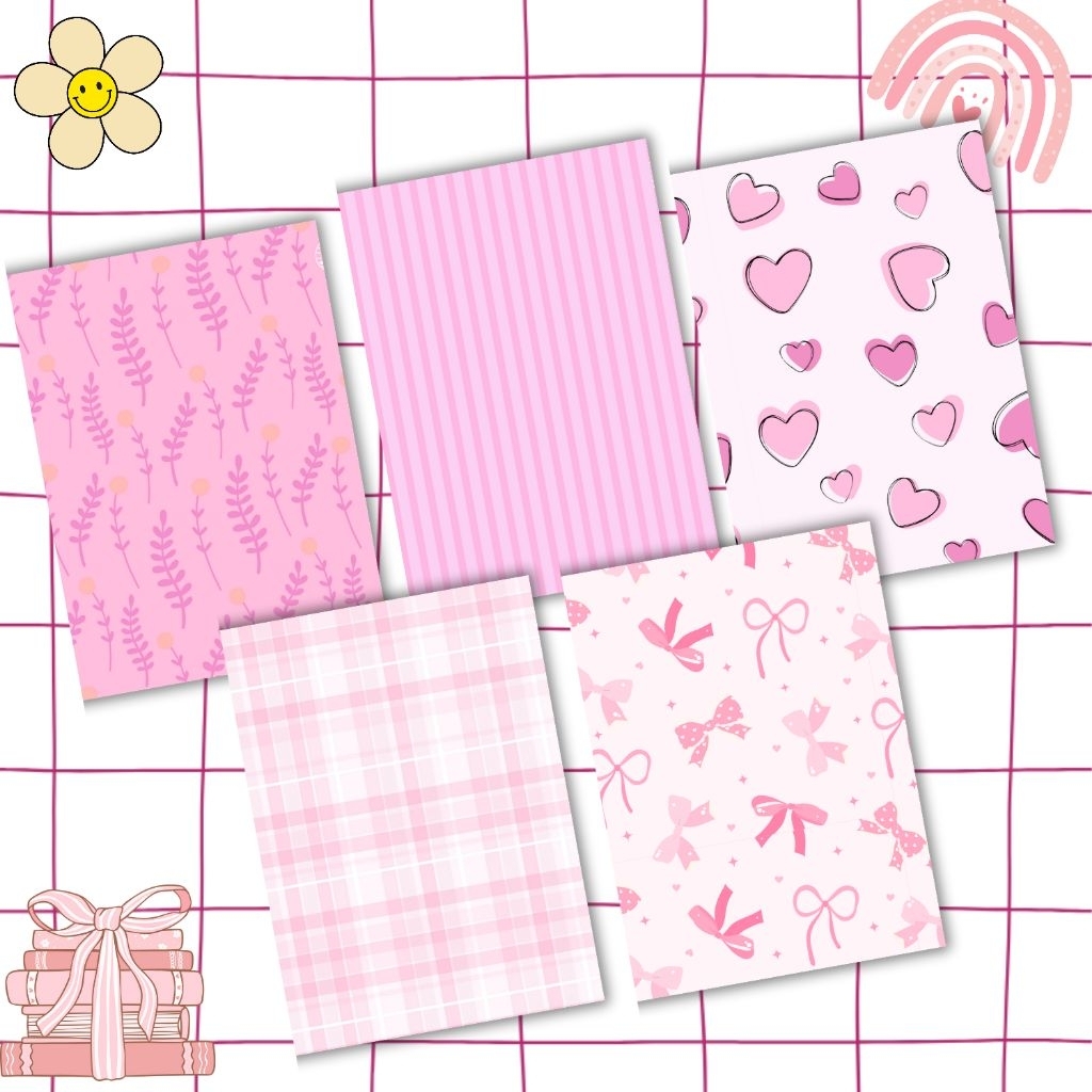 

Sampul buku pink aesthetic motif pink sampul buku sidu