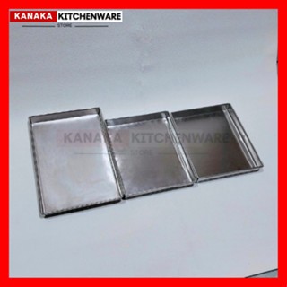 Loyang Persegi Panjang Tinggi 4 / 15X20 / 20X30 / 25X30 / 30X40 / loyang aluminium / loyang kue / lo