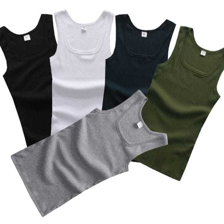 PAKET HEMAT 5 PCS Singlet Kaos Singlet Singlet Polos Kaos Singlet Pria Dewasa Singlet Gym Pria / Kao