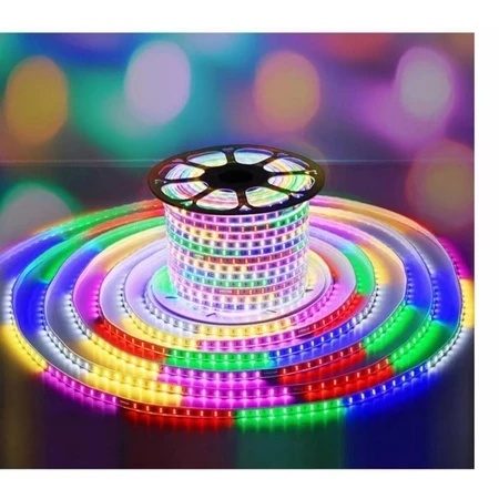 Lampu LED STRIP SELANG 2835 50 Meter/220V OUTDOOR RGB/LED strip warna-warni