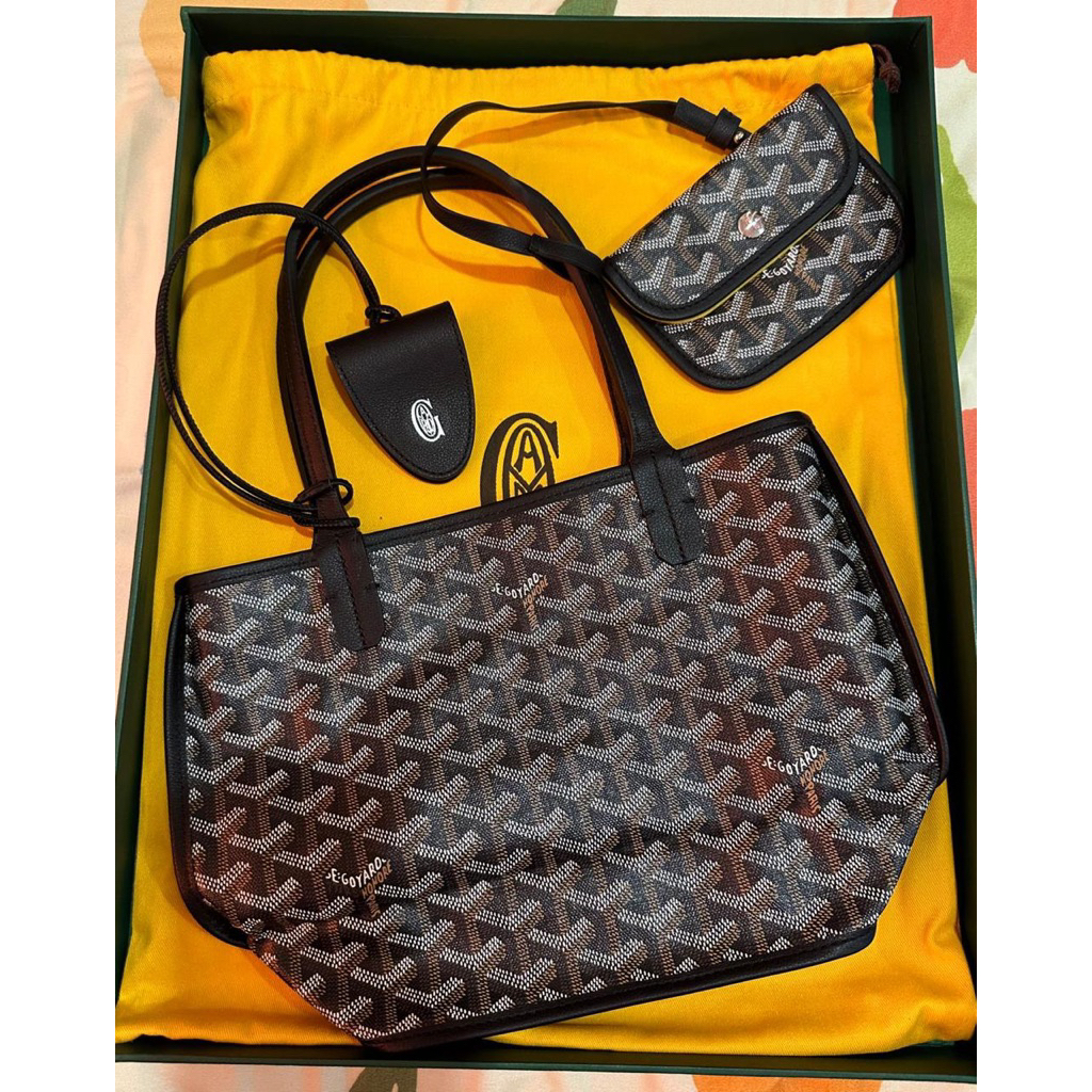 PRELOVED GOYARD MINI ANJOU BLACK 2023