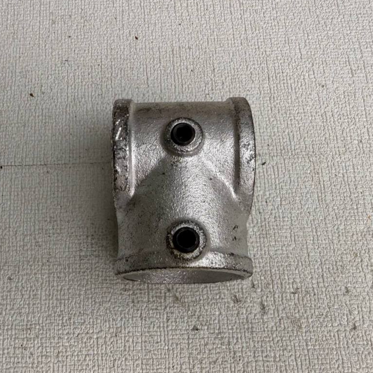 Tee Besi Galvanis 2 inch Reducer pipa besi Cabang 3Way (untuk playground)