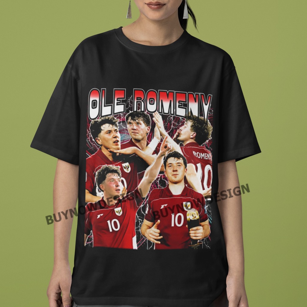 KAOS OLE ROMENY TIMNAS INDONESIA T SHIRT BOLA PREMIUM OVERSIZE WASH HITAM PUTIH PRIA WANITA