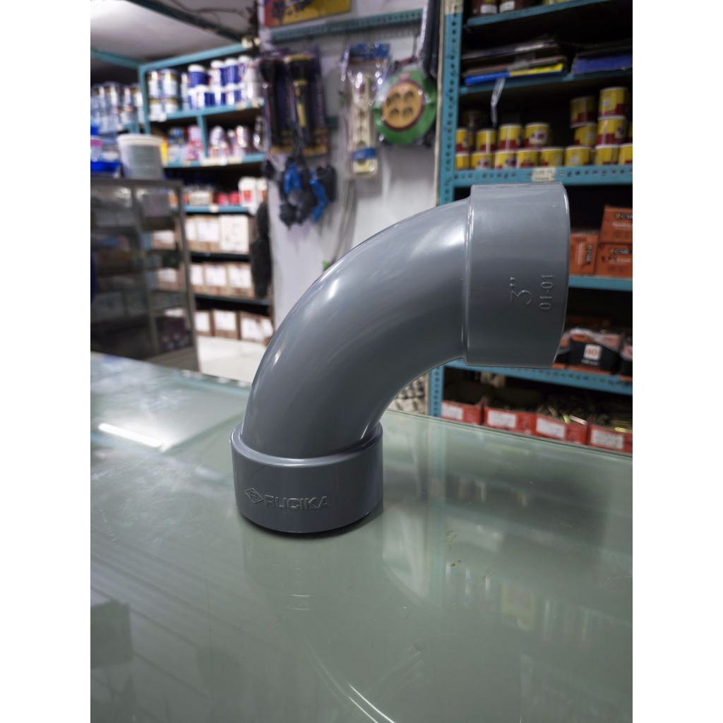 Large Radius Elbow / Long Elbow D Rucika (3 inch dan 4 inch)