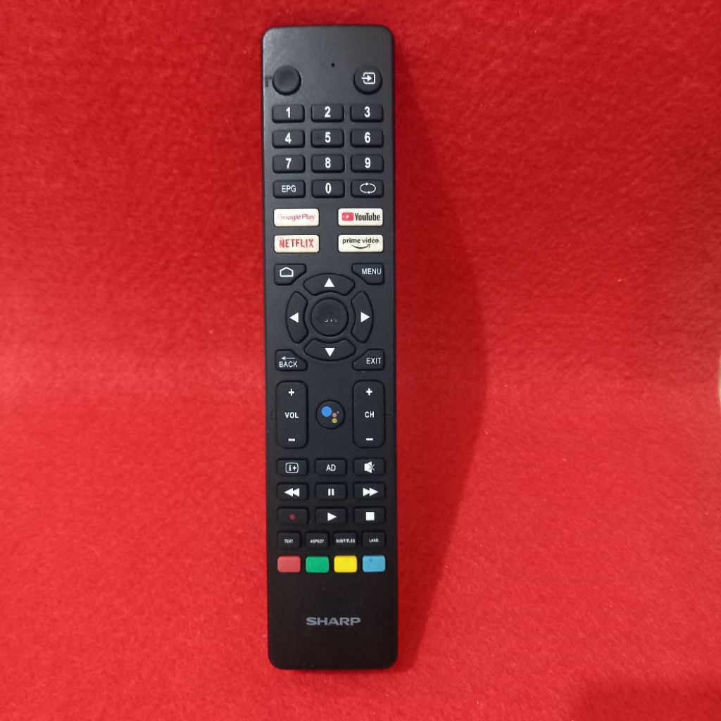 Remote TV LED SHARP Android Smart TV Original Asli . Model 4T-C75EK2X .  4TC55EK2X .